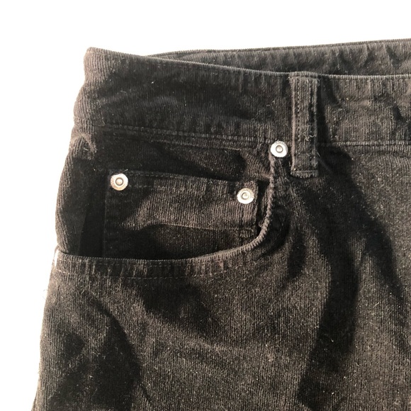 Jones New York Sport Black Crushed Velvet High Rise 100% Cotton Pant - Picture 5 of 7